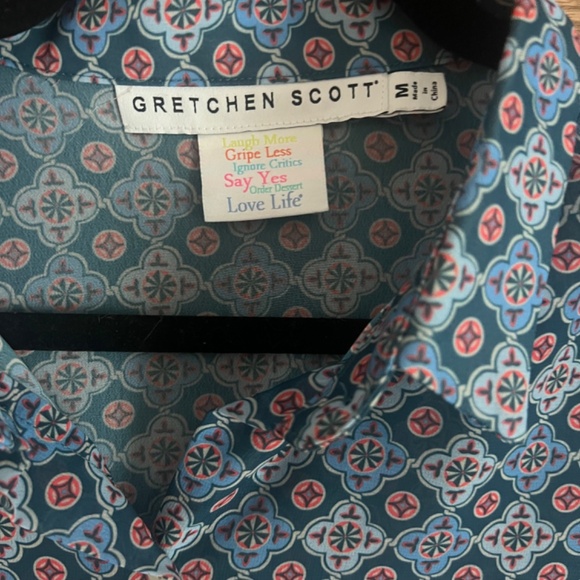 Gretchen Scott Ruffle Sleeve Priss Blouse - Picture 2 of 4